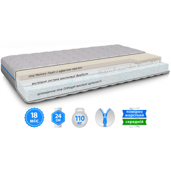 Півтораспальний матрац Orthopedic Senso New 140*190-200 см