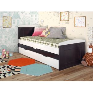 Односпальне ліжко Компакт с дополнительным выкатным спальным местом 90*200 см