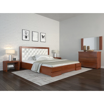 Двоспальне ліжко Регіна Люкс (без підйомного механізму) 160*190-200 см