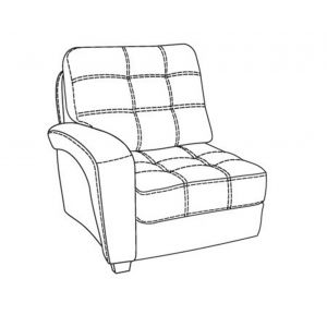 Модуль "Кресло" с подлокотником дивана Атлант