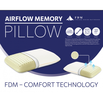 Подушка Airflow Memory 40*60 см от фирмы FDM Подушка Airflow Memory 40*60 см от фирмы FDM