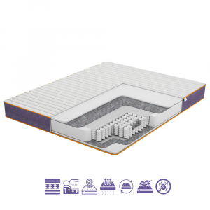 Двохспальний матрац Crocus Flowers (Крокус) 160*190-200 см