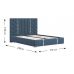 Двуспальная кровать Орион с подъемным механизмом 180*190-200 см