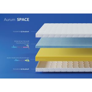 Односпальный матрас Noble Aurum Space 80*190-200 см