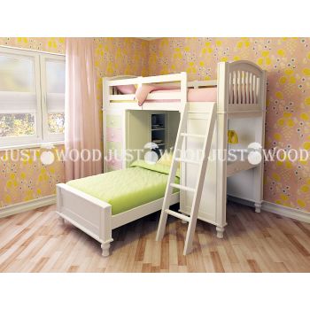 Комплект дитячих меблів Гуффі-1 (2 ліжка + стіл + комод) 90*200 см та 90*190 см