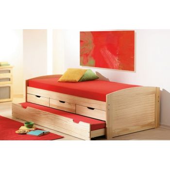 Детская кровать Капитошка 80*160 см с дополнительным спальным местом