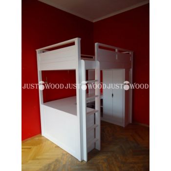 Комплект дитячих меблів Лофт 2 (ліжко + стіл + комод + стелаж) 90*190 см