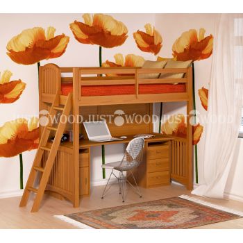 Комплект дитячих меблів Марлі (ліжко + стіл) 90*190 см
