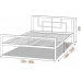 Двоспальне ліжко Квадро 160*190-200 см