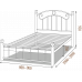 Односпальная кровать Монро на деревянных ногах 90*190-200 см