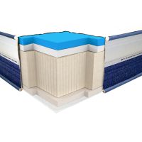 Полуторный матрас ViscoGel Dual Comfort 140*190-200 см