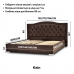 Двуспальная кровать Квин с подъемным механизмом 160*190-200 см