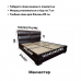 Двуспальная кровать Манчестер с подъемным механизмом 160*190-200 см