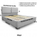 Полуторная кровать Мари без подъемного механизма 120*190-200