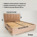 Півтораспальне ліжко Олімп з підйомним механізмом 140*190-200 см