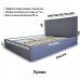 Двуспальная кровать Промо без подъемного механизма 180*190-200