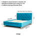 Односпальне ліжко Ронді з підйомним механізмом 90*190-200 см
