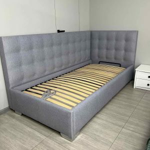Кутове ліжко Гера з підйомним механізмом 90*200 см (РОЗПРОДАЖ з виставки)
