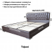 Двуспальная кровать Тиффани с подъемным механизмом 160*190-200 см