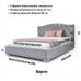 Двуспальная кровать Варна с подъемным механизмом 200*200 см