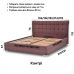 Полуторная кровать Кантри с подъемным механизмом 120*190-200