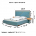 Півтораспальне ліжко Стронг з підйомним механізмом 140*190-200 см