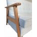 Диван-кровать Аликанте с деревянными боками (сп.м. 120*192 см)